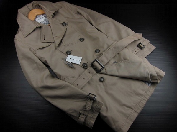 新品★タケオキクチ/ミディアムトレンチコート/ベ/4【XL】