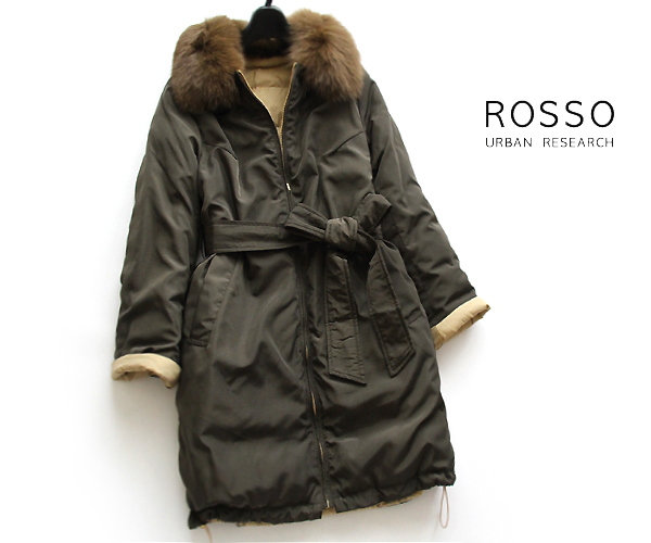 ROSSOアーバンリサーチ□4.1万！FOXファーリバーシブルダウン 【公式通販】