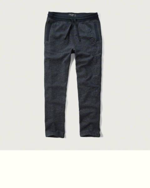 □【アバクロ／Abercrombie & Fitch】ロゴ入りスウェットパンツ□M