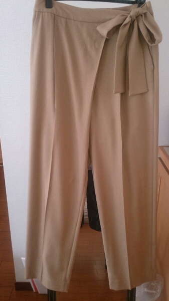 アドーア★ADORE★キャメルが素敵ワイドパンツ38ボールジー11号