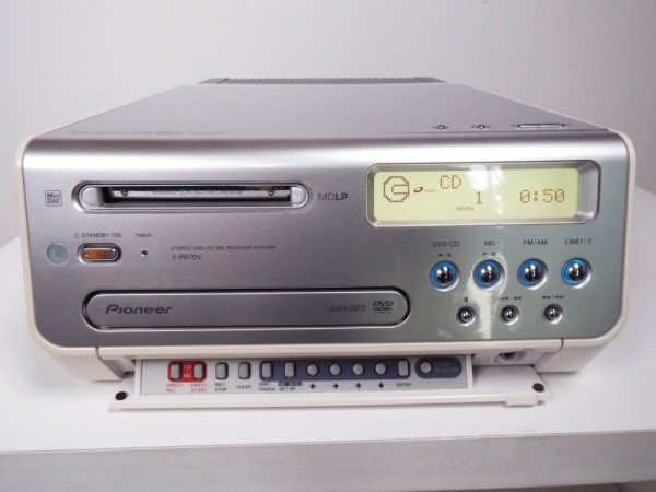 Pioneer パイオニア □ X-PR7DV-S CD/DVD/MD ミニコンポ □ 特価