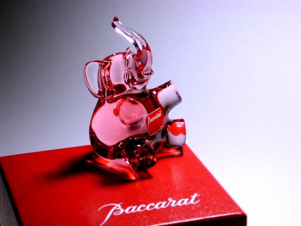 □バカラ 「エレファント」 Baccarat バカラ 置物 フィギュリン