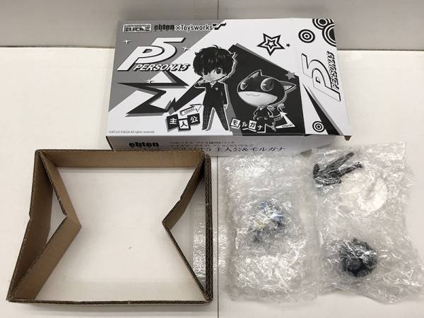 ペルソナ5 主人公&モルガナ フィギュア にいてんご ファミ通DX