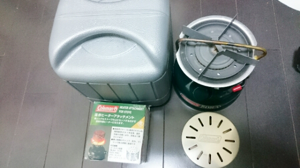 コールマン 508A ストーブ 遠赤ヒーターアタッチメント付属