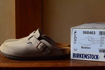 〇。【BIRKENSTOCKビルケンシュトック】ボストンTaupe37/24.0cm