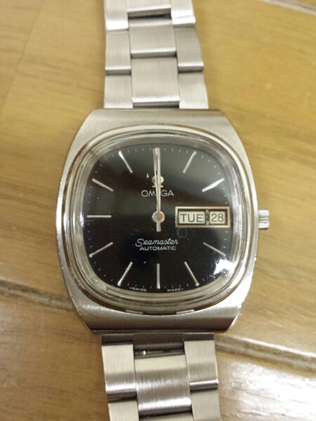 【値下げ】オメガシーマスターTVスクリーン（ブラックダイヤル）