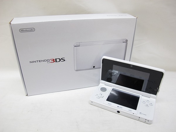 【中古】任天堂 NINTENDO 3DS ピュアホワイト 本体/充電器 SET