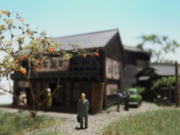 １/１５０ジオラマ昭和時代完成品 ◇1/150 ジオラマ【昭和の情景～小さな田舎町】LEDケース付 1⁄150