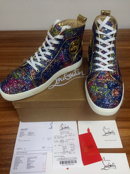 Christian Louboutin ハイカット クリスチャンルブタン スワロフスキー 