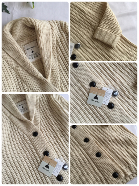 niko and…ニコアンド＊アゼショールロングカーディガン＊オフ