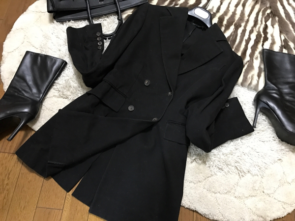 GUCCIグッチ テーラードジャケットコート黒42