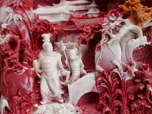 中国美術 置物 寿山石 彫刻 寿山石彫刻 縁起物 - 中国福建省産 天然石