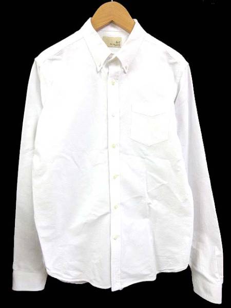 フォーワンセブンバイエディフィス シャツ ボタンダウン 長袖 白