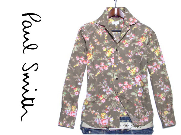 ■ポールスミス■花総柄 長袖シャツ コットン Paul Smith LONDON