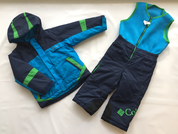 コロンビア Columbia 青×紺 スキーウエア 3T 90 100 男 Columbia