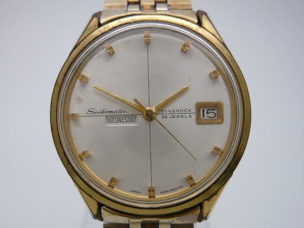 SEIKO セイコー Seikomatic DIASHOCK 26石 6206-8010 WP55L3 セイコー 