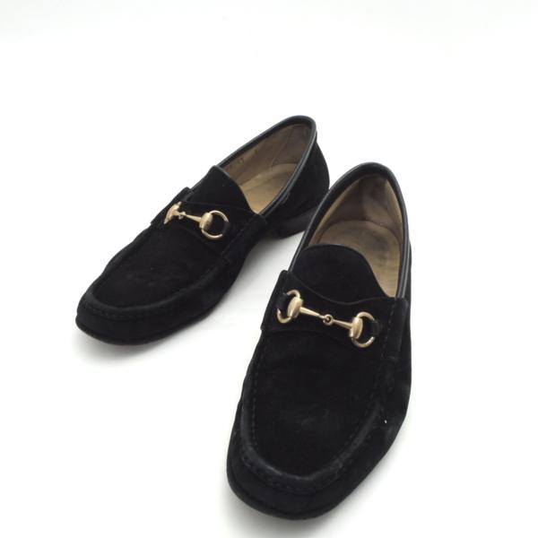 グッチ ローファー #43 シューズ スエード メンズ