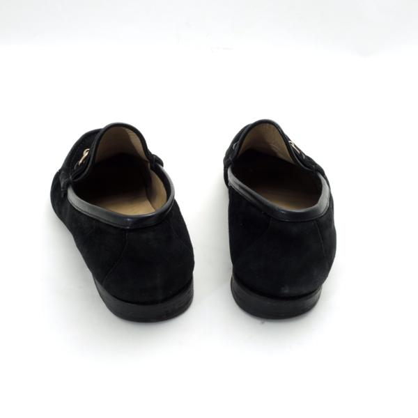 グッチ ローファー #43 シューズ スエード メンズ