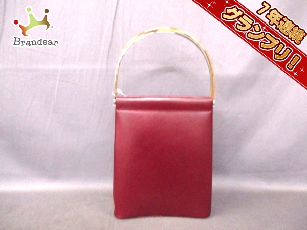 カルティエ ハンドバッグ トリニティ ボルドー レザー Cartier