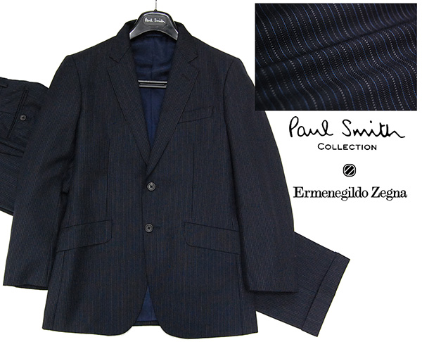 最高峰！ポールスミスCOLLECTION x ゼニア 高級ストライプスーツ Paul