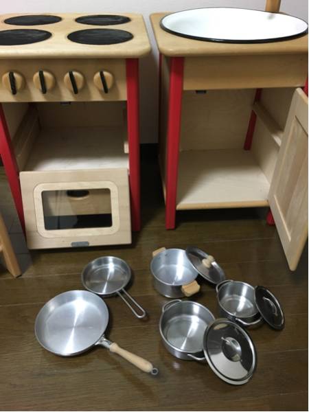 希少！ ドイツ シュリンゲル おままごとキッチン 中古 ままごと