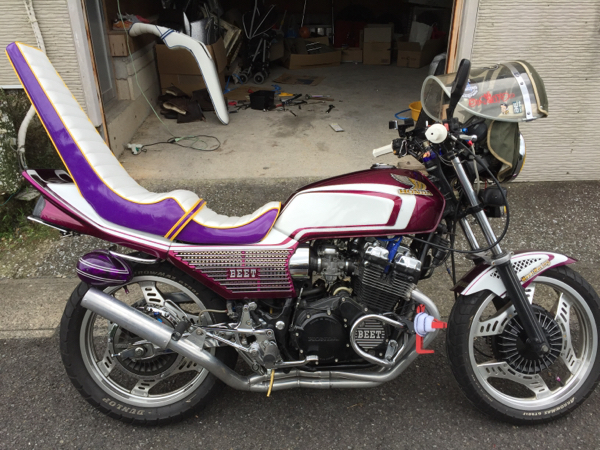 CBX400f 墓石3段シート CBX400F墓石三段シート 人気紫×白 【公式通販】
