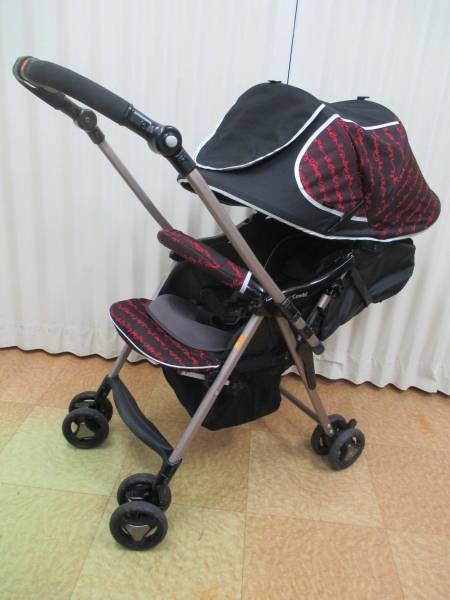 美品♪　コンビ　ポニート　ダッコシートα♪　ブラック×レッド