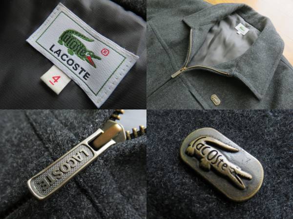 ★美品★【LACOSTE】ラコステ★ZIP中綿ブルゾン★サイズ４★