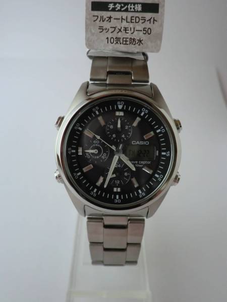 カシオ CASIO WVQ-500TDJ チタン ウェーブセプター 電波ソーラー 