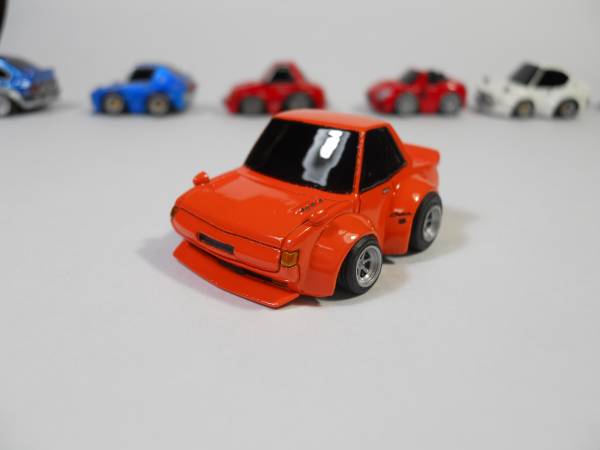 チョロQ　カスタム　　セリカ　ロンシャン　オレンジ