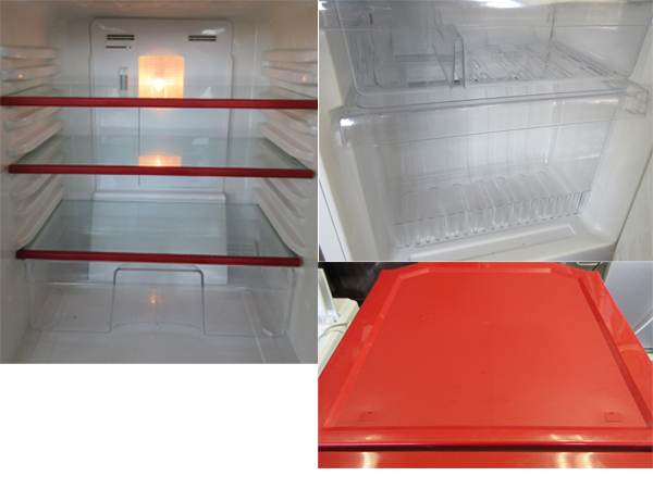 配送無料】人気のレッドカラー 110L 冷蔵庫 MR-P1100