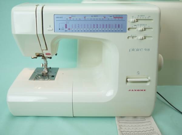 自動糸調 高性能★保証付ミシン ジャノメ プレール918 実用No1