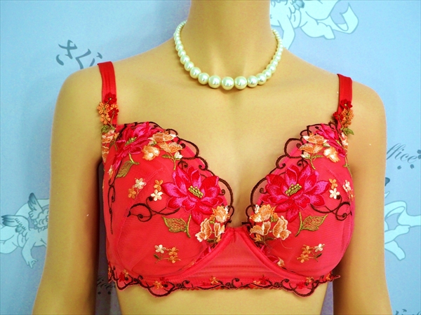 AN4-489◎ランクA*高級ワコール/サルート♪豪華な胸元ブラ*H80