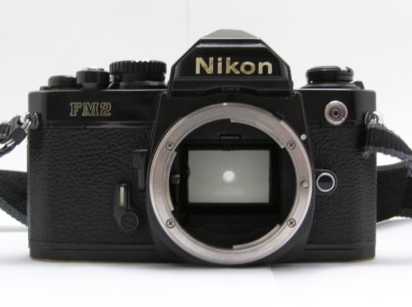 【難あり】Nikon FM2 ☆ハロ-カメラ☆0095 Nikon NEW FM-2 黒ボディ 多少の難有動作