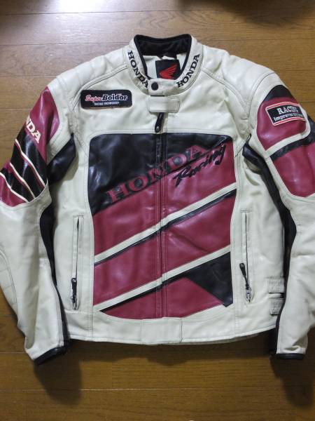 HONDA RACING Boldor レザージャケット PU 合皮 肩肘パット付 M