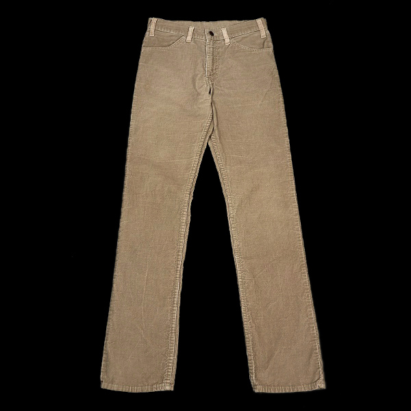 70s ビンテージ Levis 519 リーバイス コーデュロイ パンツ W30 ,製造 