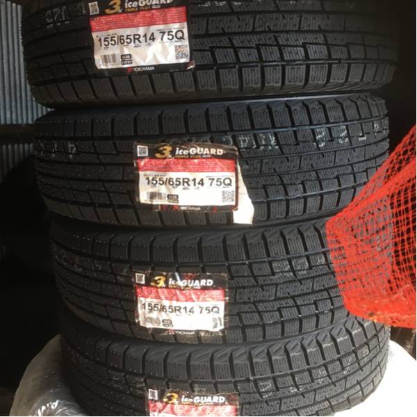 155/65R14 ヨコハマ スタッドレス 4本セット 送料無料