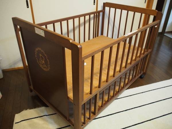 木製ベビーベッド/中古美品