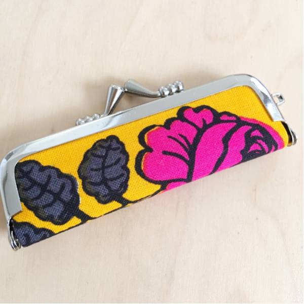 ハンドメイド◇印鑑ケース◇マリメッコ ヴィヒキルース イエロー ピンク 廃盤 限定色_2