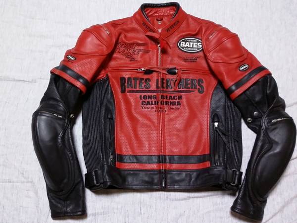 ★BATESベイツ本革ライディングジャケットライダースジャケットM