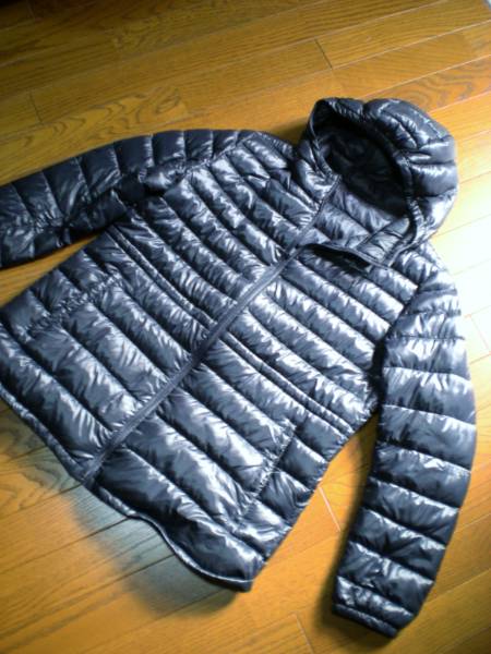 ウルトラライトダウン　フーデットショートコート XXL NAVY 紺