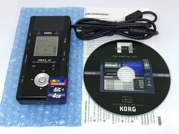 美品 KORG ＭＲ-2 ハイレゾ ポータブル レコーダー ＤＳＤ