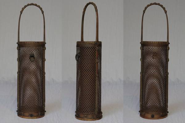 初代『竹雲斎』　掛置花籃　共箱　大正8年（1919年）