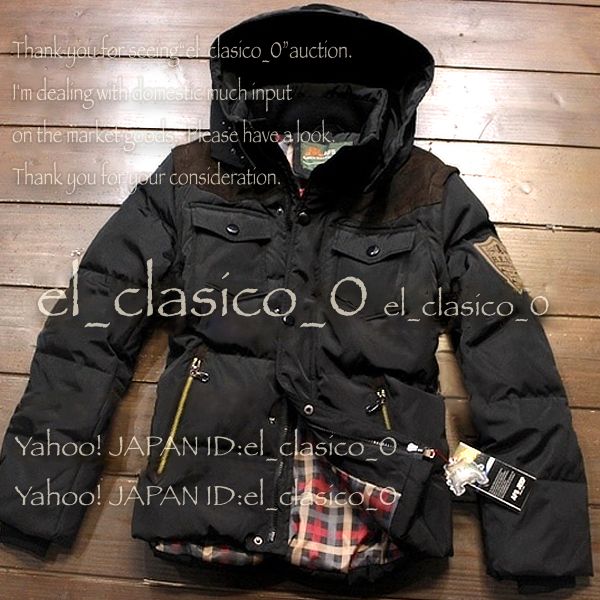 新品*希少XZY*B.E.S.T ミリタリー ダウンジャケット 黒L（M-