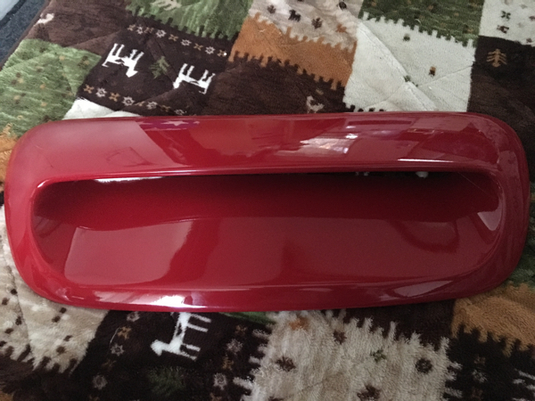 【希少】DueIL AG クローネエディション ボンネットスクープVer1.11 MINI R55 R56 R57 ミニ チリレッド 中古美品