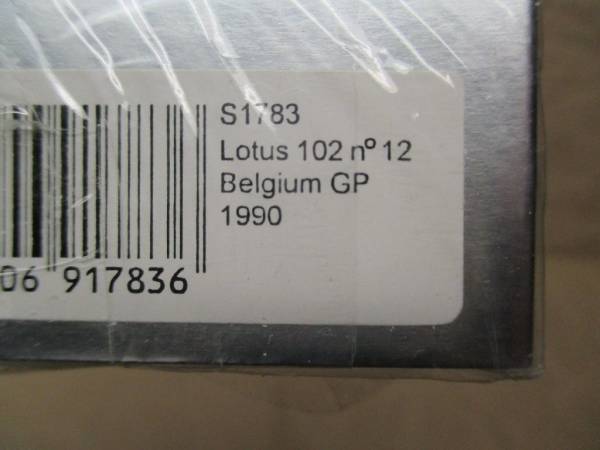 スパーク 1/43 ロータス 102 1990 ベルギーGP #12 ドネリー