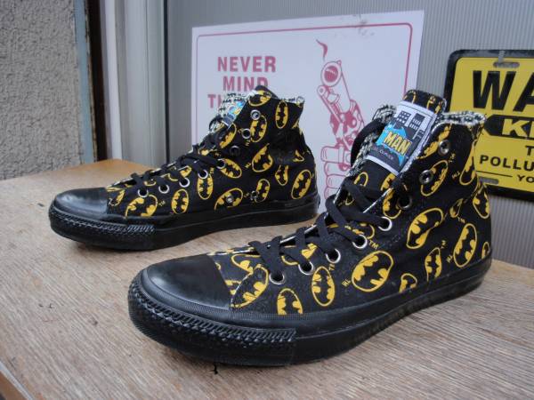 美品！コンバース　スニーカー　オールスターＨＩ　バットマン　サイズＵＳ９　