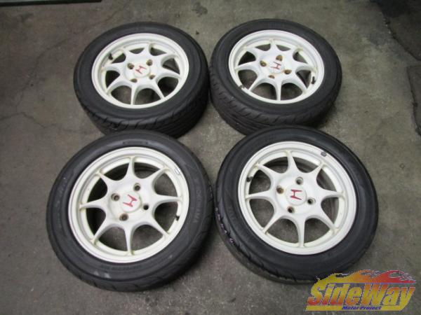 W_インテグラ タイプR(DC2)純正アルミ4本タイヤ付【452H】
