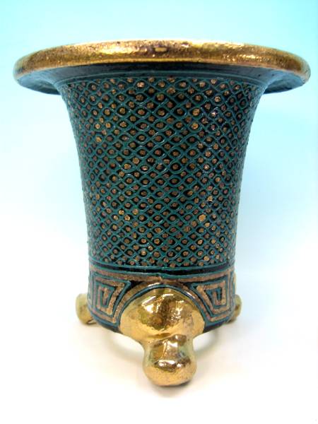 回富貴蘭　万年青回　京楽錦鉢（七々子柄）