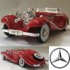 即納！全長31cm Maisto 1/18 メルセデスベンツ 500K 1936 レッド